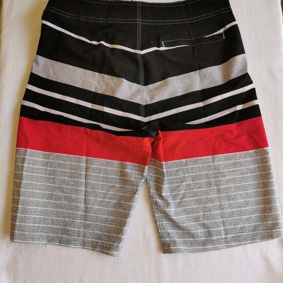 Old Navy Mens Summer Swim Shorts size 28, Red Gray Multi Color - Picture 10 of 12